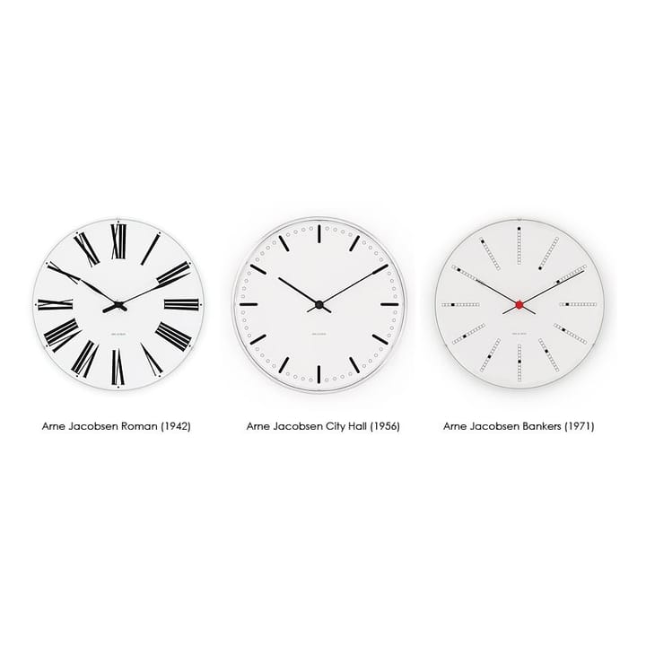 Arne Jacobsen Bankers klocka - Ø 290 mm - Arne Jacobsen Clocks