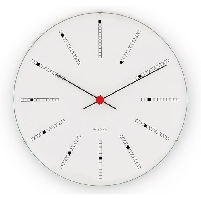 Arne Jacobsen Clocks Arne Jacobsen Bankers klocka 290 mm
