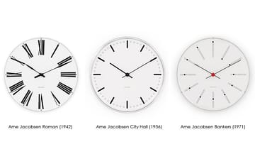 Arne Jacobsen City Hall klocka - Ø 210 mm - Arne Jacobsen Clocks