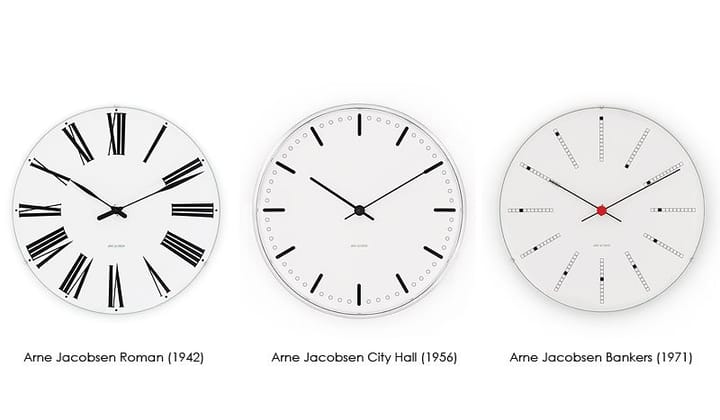 Arne Jacobsen City Hall klocka - Ø 290 mm - Arne Jacobsen Clocks