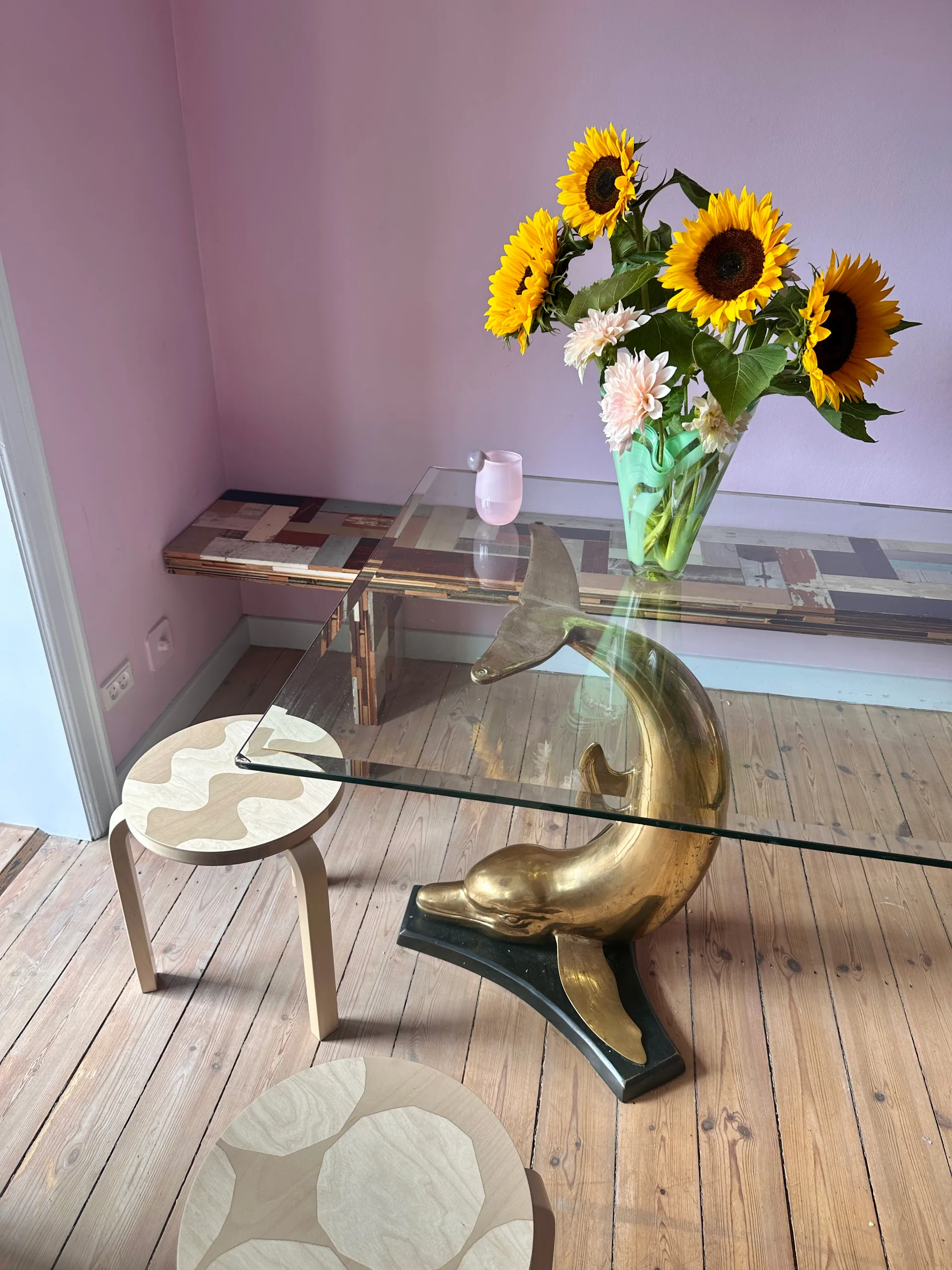 Artek + Marimekko Stool 60 Lokki pall, Björk Artek