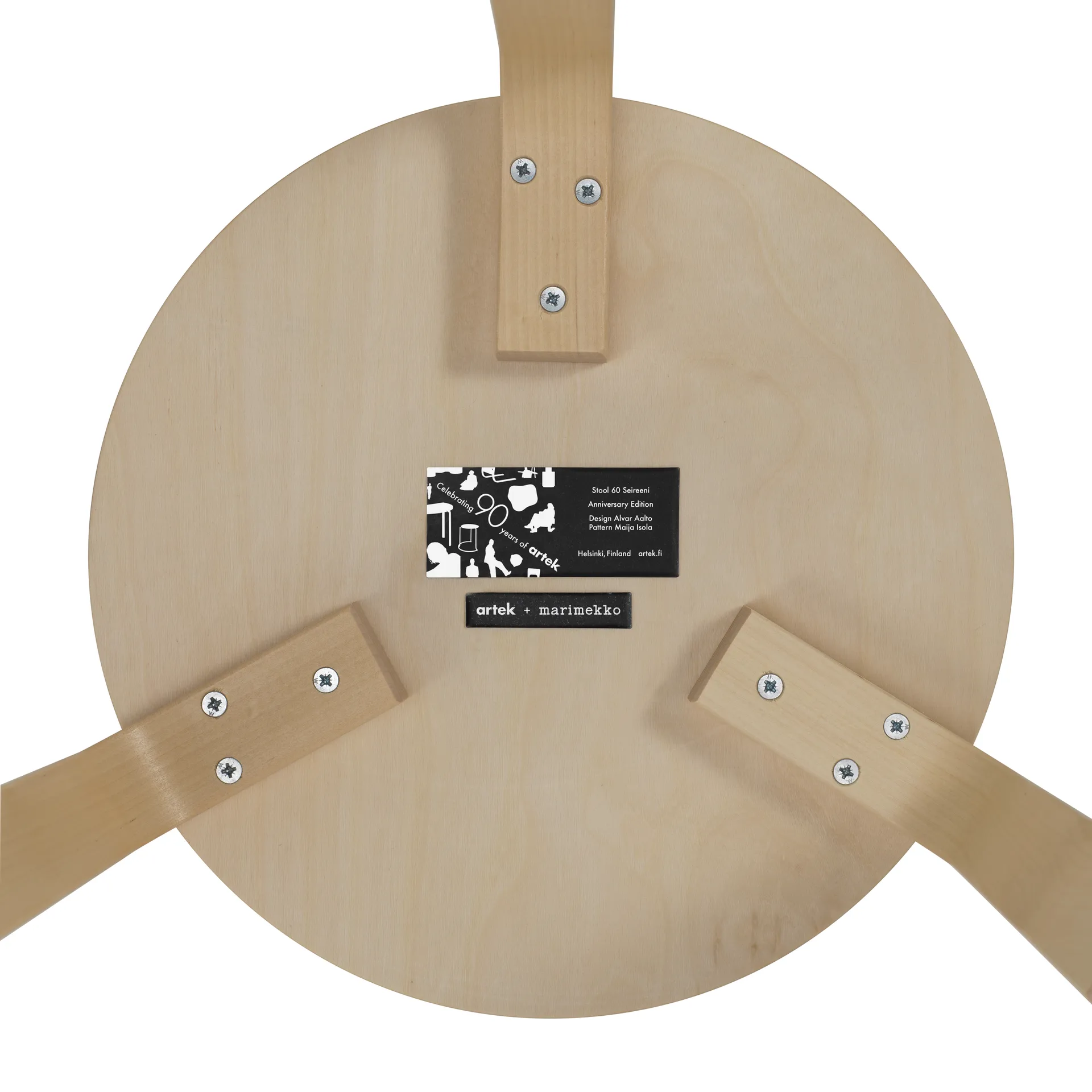 Artek + Marimekko Stool 60 Seireeni pall, Björk Artek