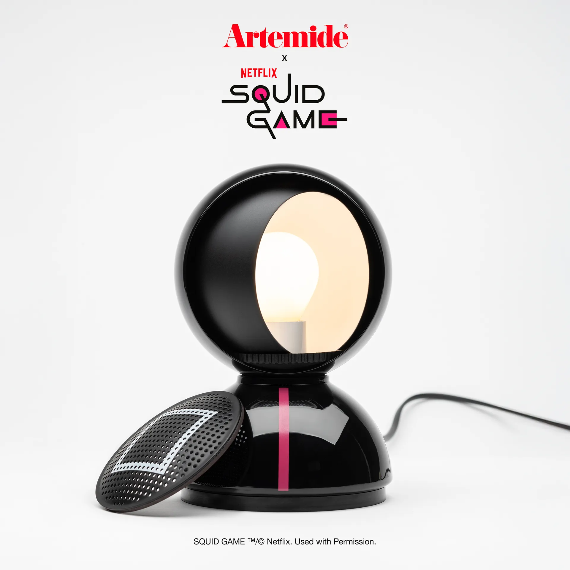 Eclisse x Squid Game bordslampa Special Edition, Guard black Artemide