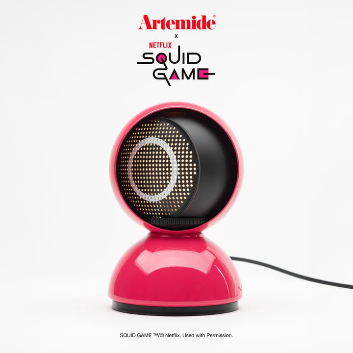 Eclisse x Squid Game bordslampa Special Edition, Guard pink Artemide