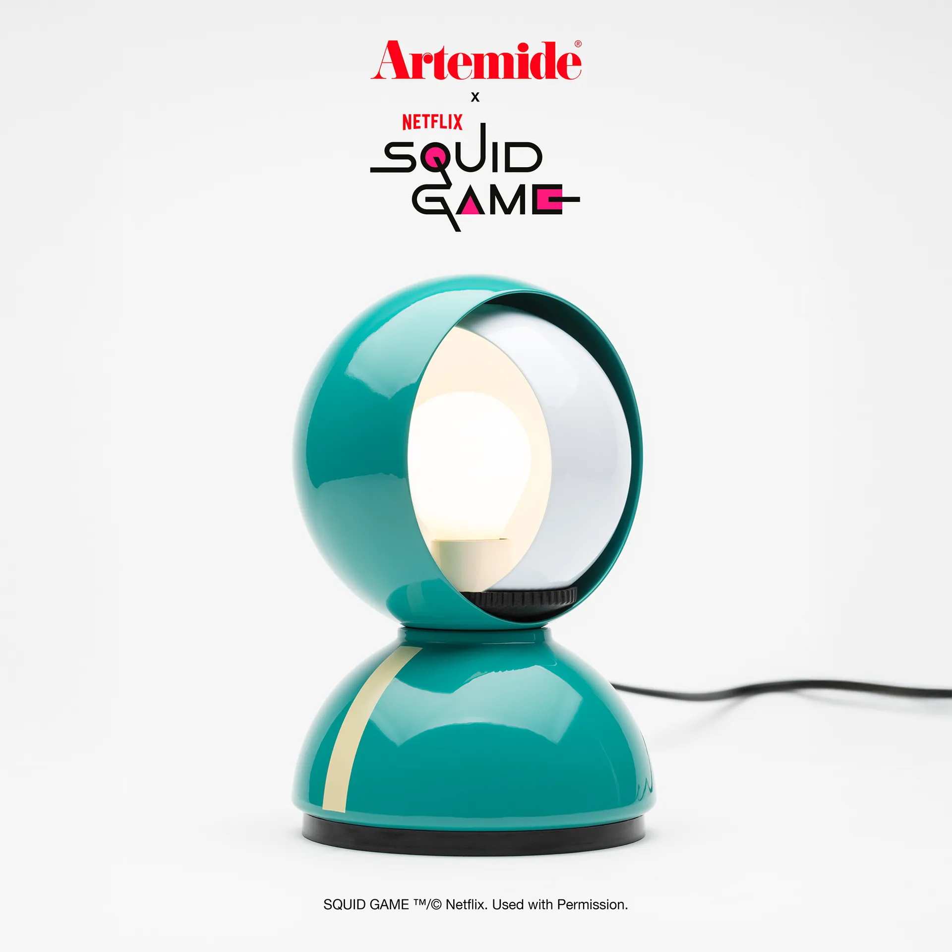 Eclisse x Squid Game bordslampa Special Edition, Player Artemide