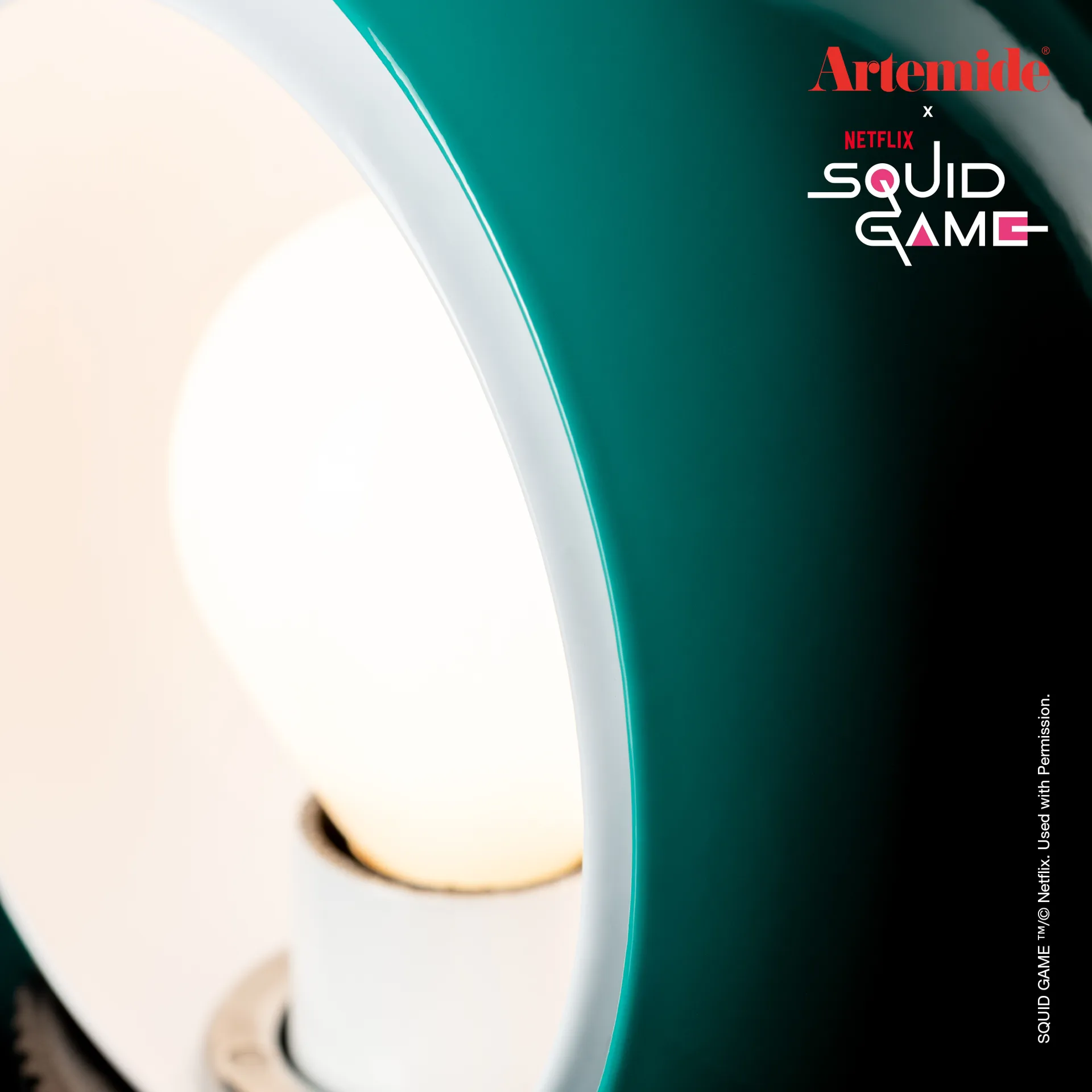 Eclisse x Squid Game bordslampa Special Edition, Player Artemide