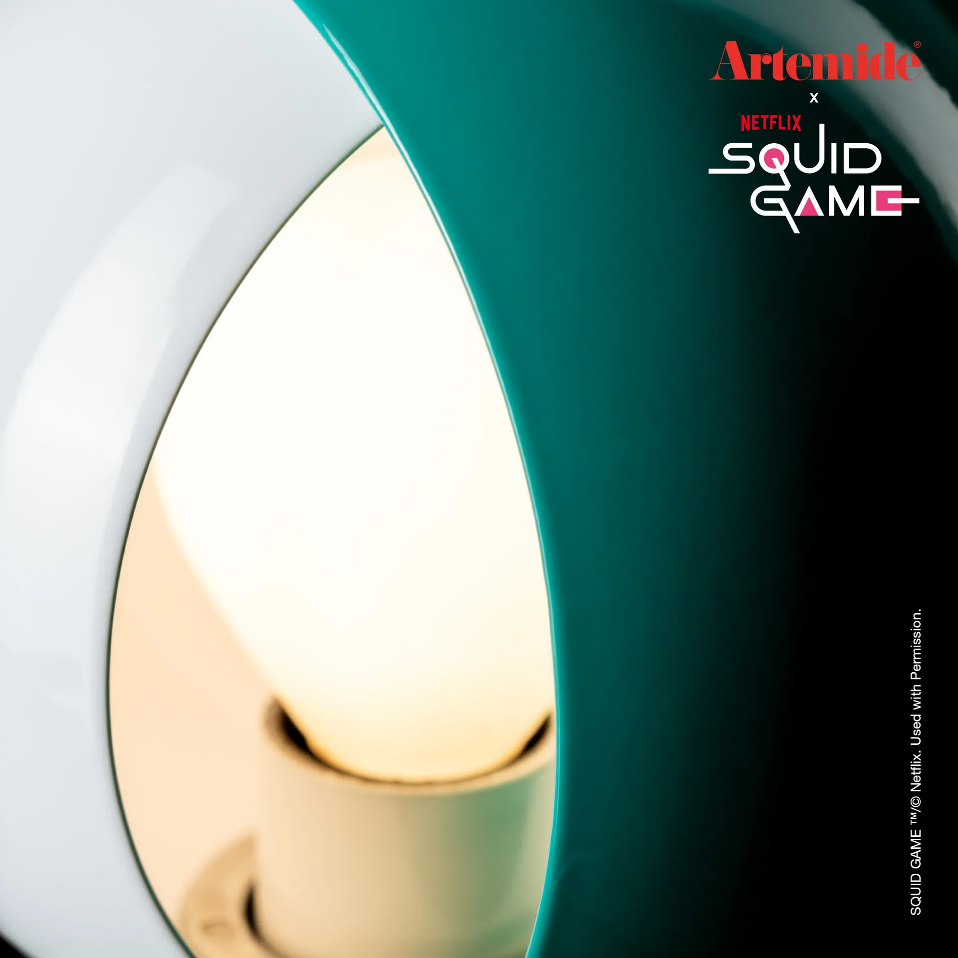 Eclisse x Squid Game bordslampa Special Edition, Player Artemide