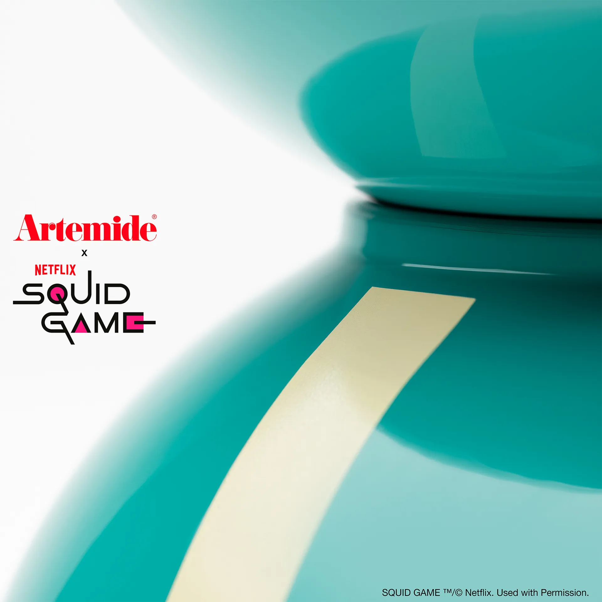 Eclisse x Squid Game bordslampa Special Edition, Player Artemide
