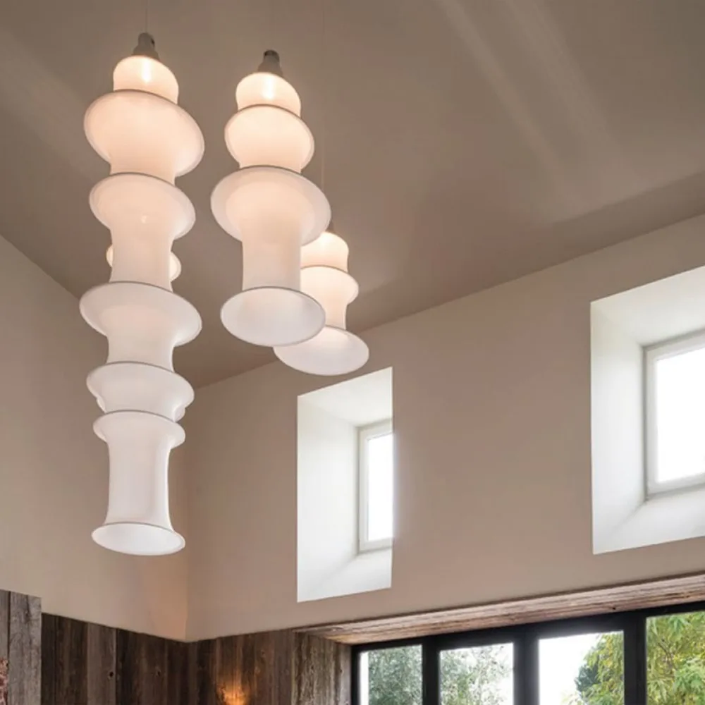 Falkland pendel 85 cm - vit,  Artemide
