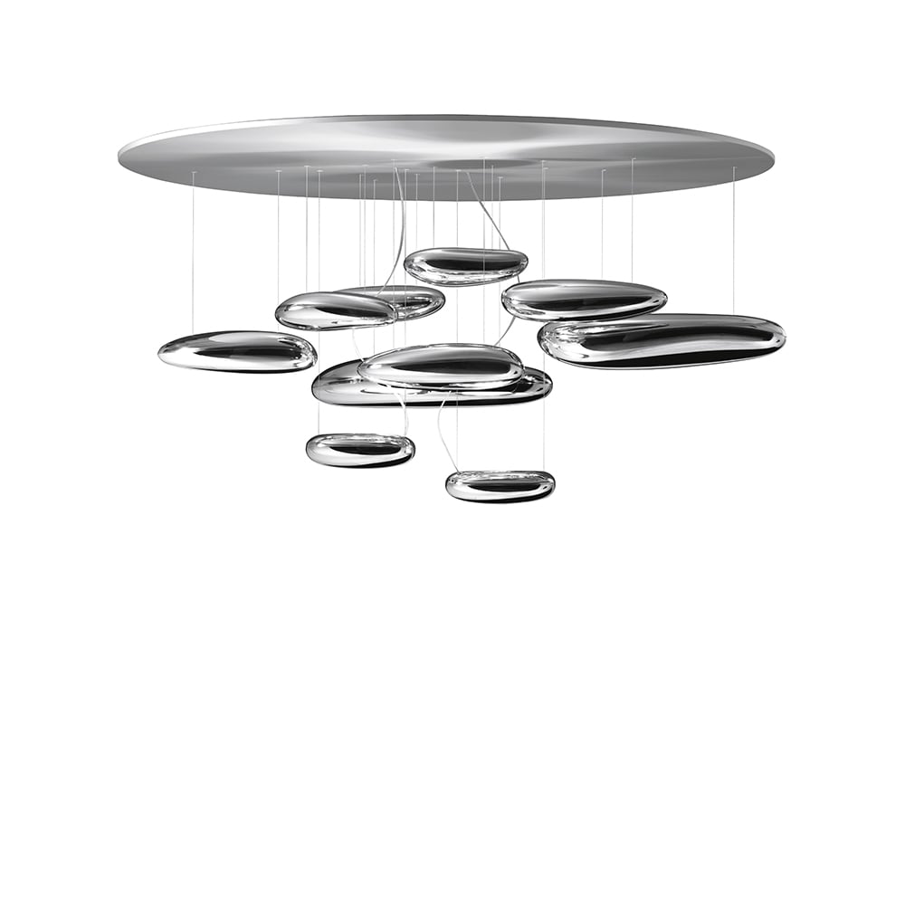 Artemide Mercury plafond Chrome | Skandinavisk Design | Plafonder | Silverfärgad