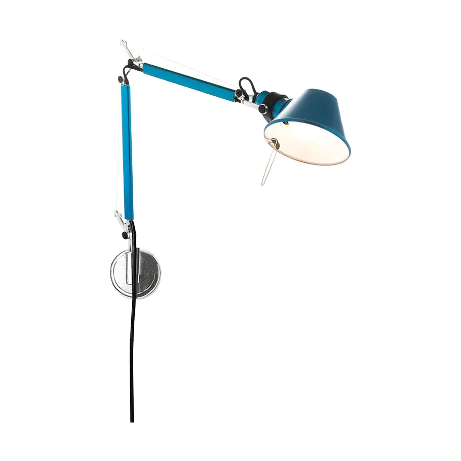 Tolomeo Micro vägglampa - Anodized blue,  Artemide