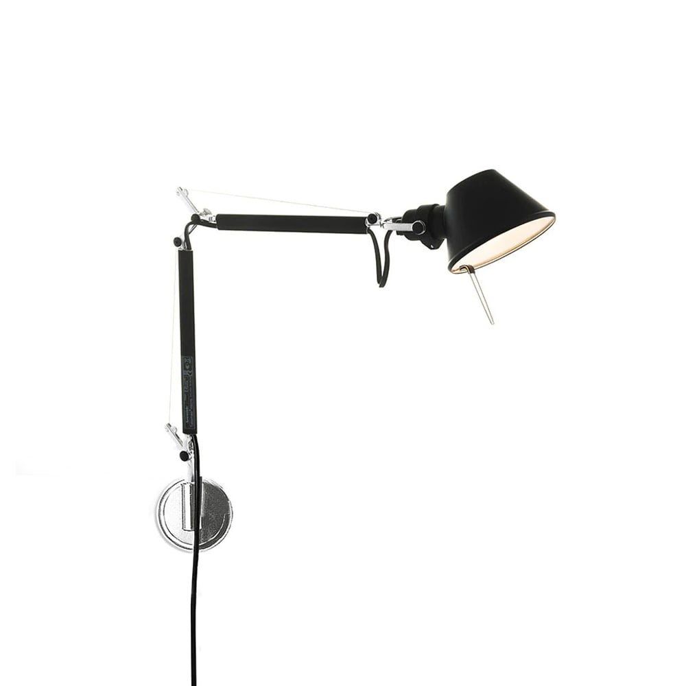 Artemide Tolomeo Micro vägglampa Black | Skandinavisk Design | Vägglampor | Svart