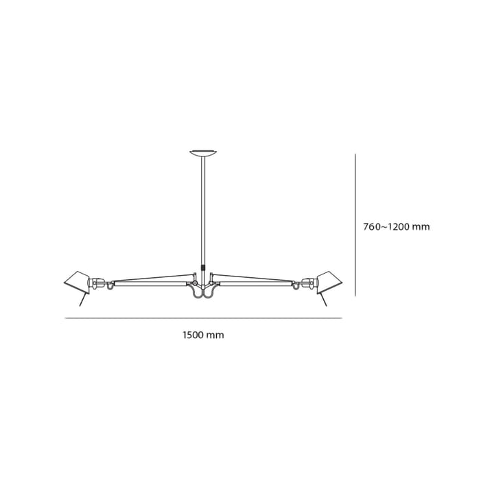 Tolomeo pendel, Aluminium Artemide