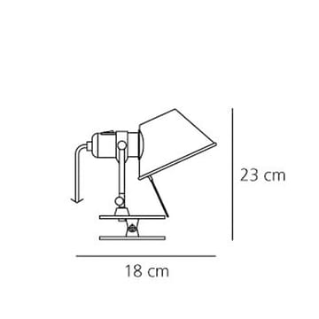 Tolomeo pinza vägglampa - Aluminium - Artemide