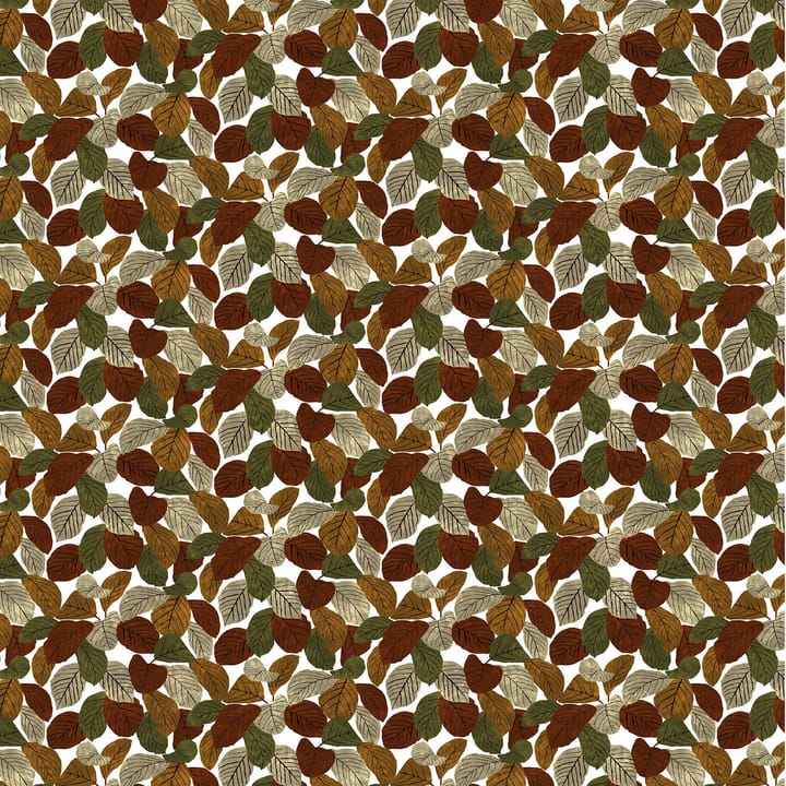 Åkulla tyg - Roströd-grön-brun - Arvidssons Textil