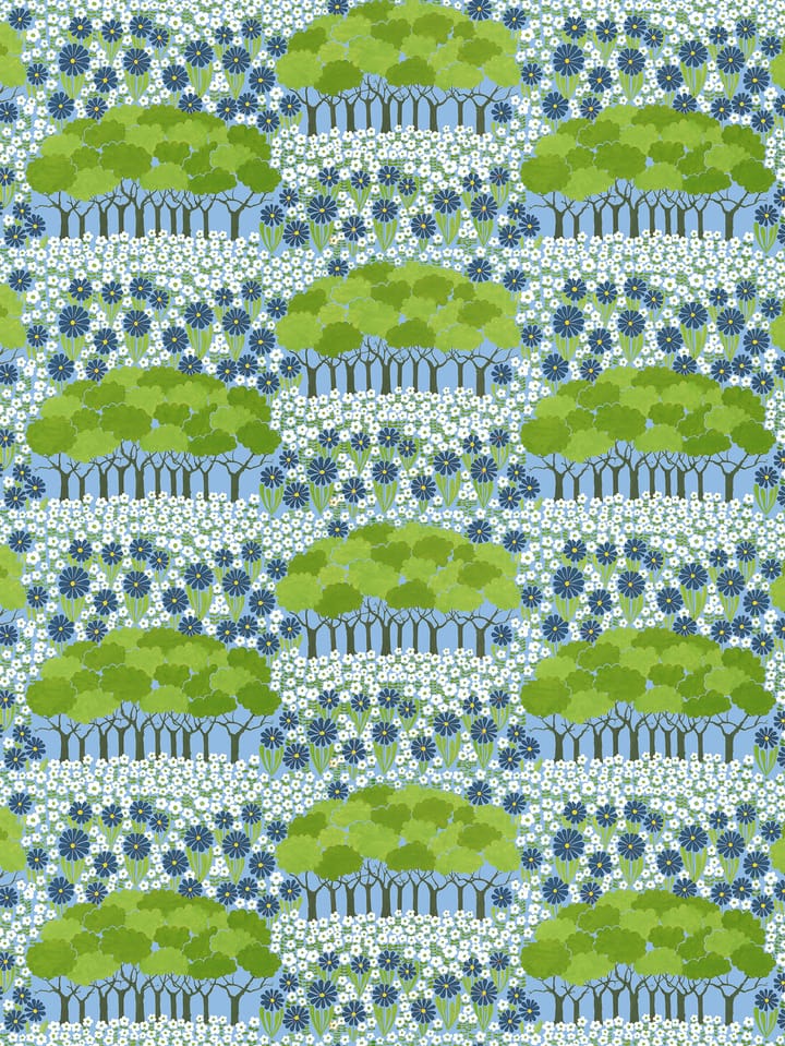 Allé tyg, Grön-blå Arvidssons Textil