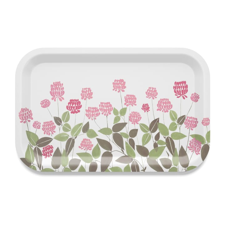 Ängsmark bricka 20x27 cm - Grön-rosa - Arvidssons Textil