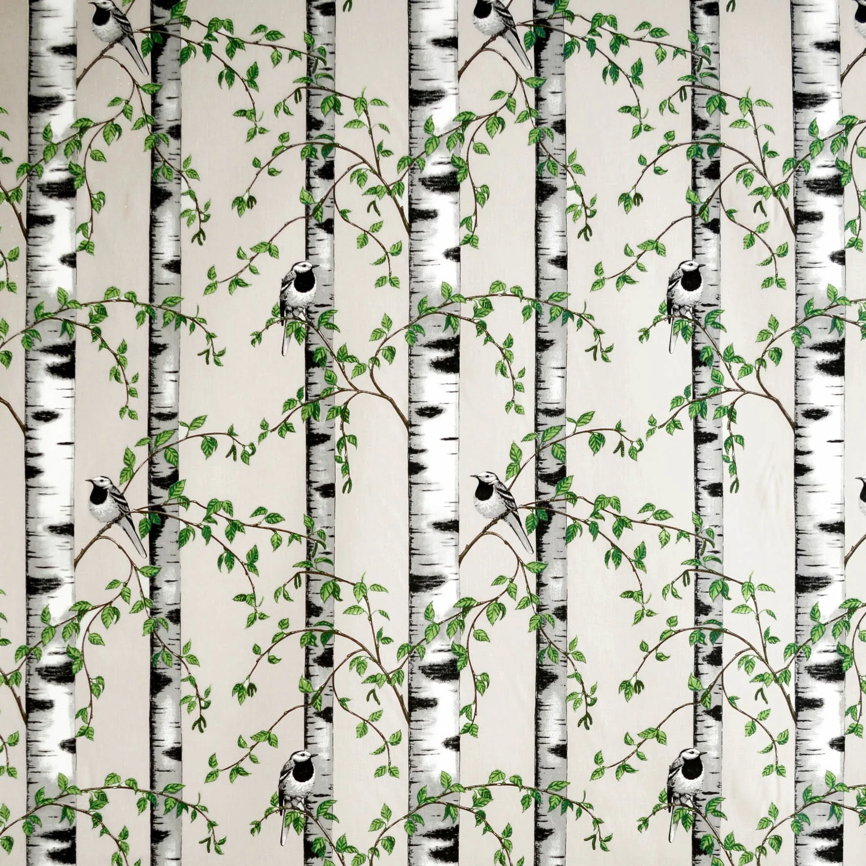 Björkdungen tyg, beige Arvidssons Textil