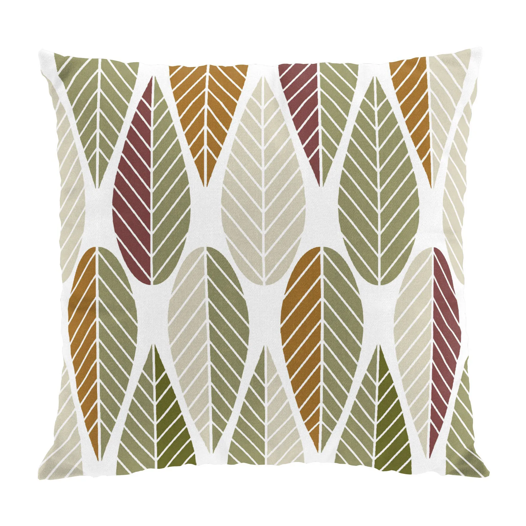 Blader kuddfodral 47x47 cm, Beige Arvidssons Textil
