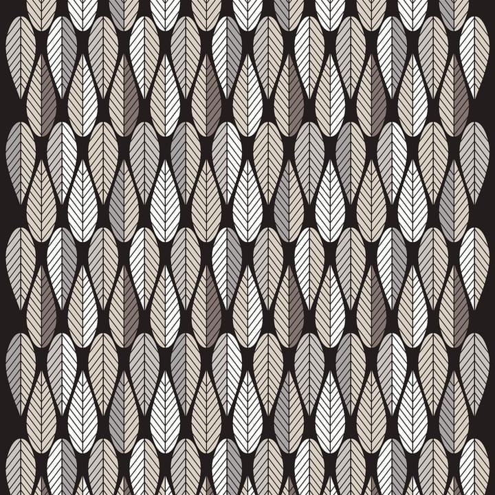 Blader tyg - grå-svart-vit - Arvidssons Textil