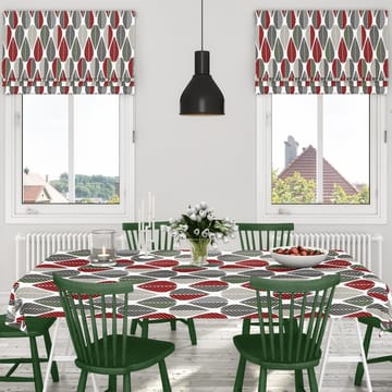 Blader vaxduk - Röd-grön - Arvidssons Textil