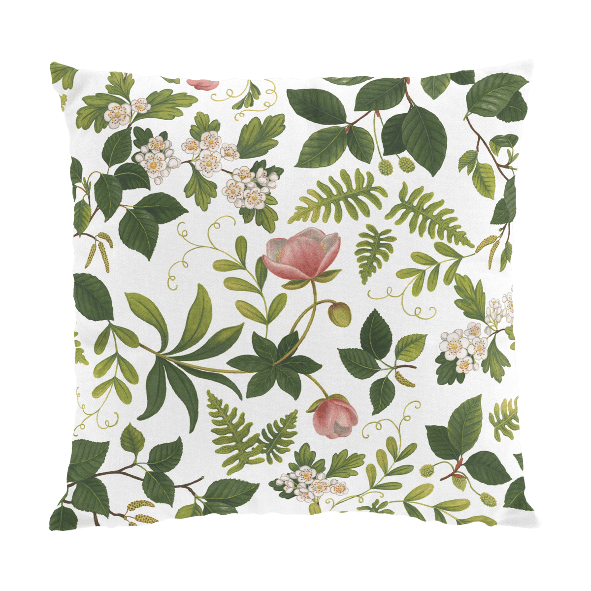 Arvidssons Textil Blomsterlund kuddfodral 47x47 cm Grön