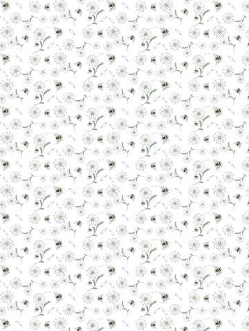 Blomstersurr tyg - Beige - Arvidssons Textil