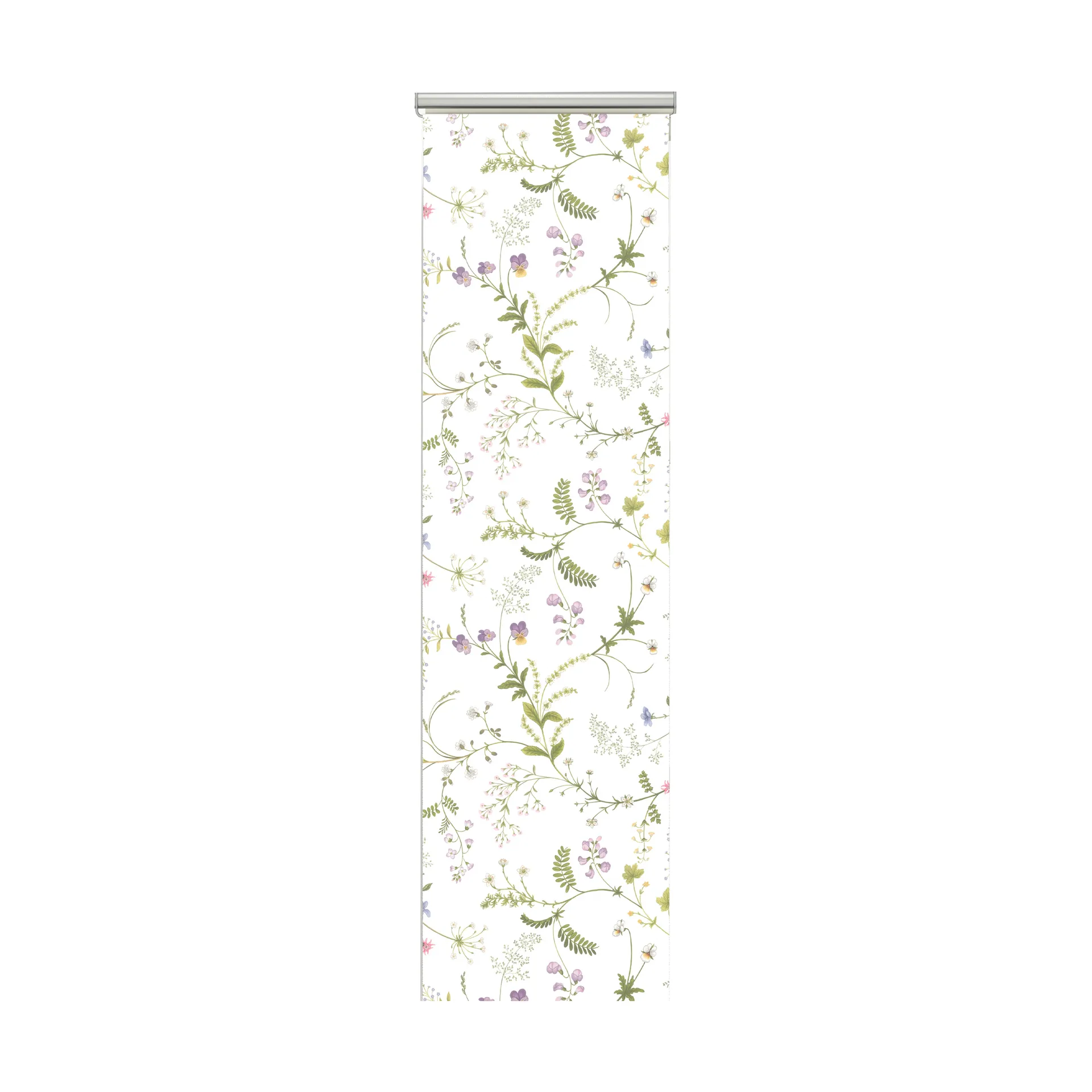 Blomsteryra panelgardin 2-pack, Grön Arvidssons Textil
