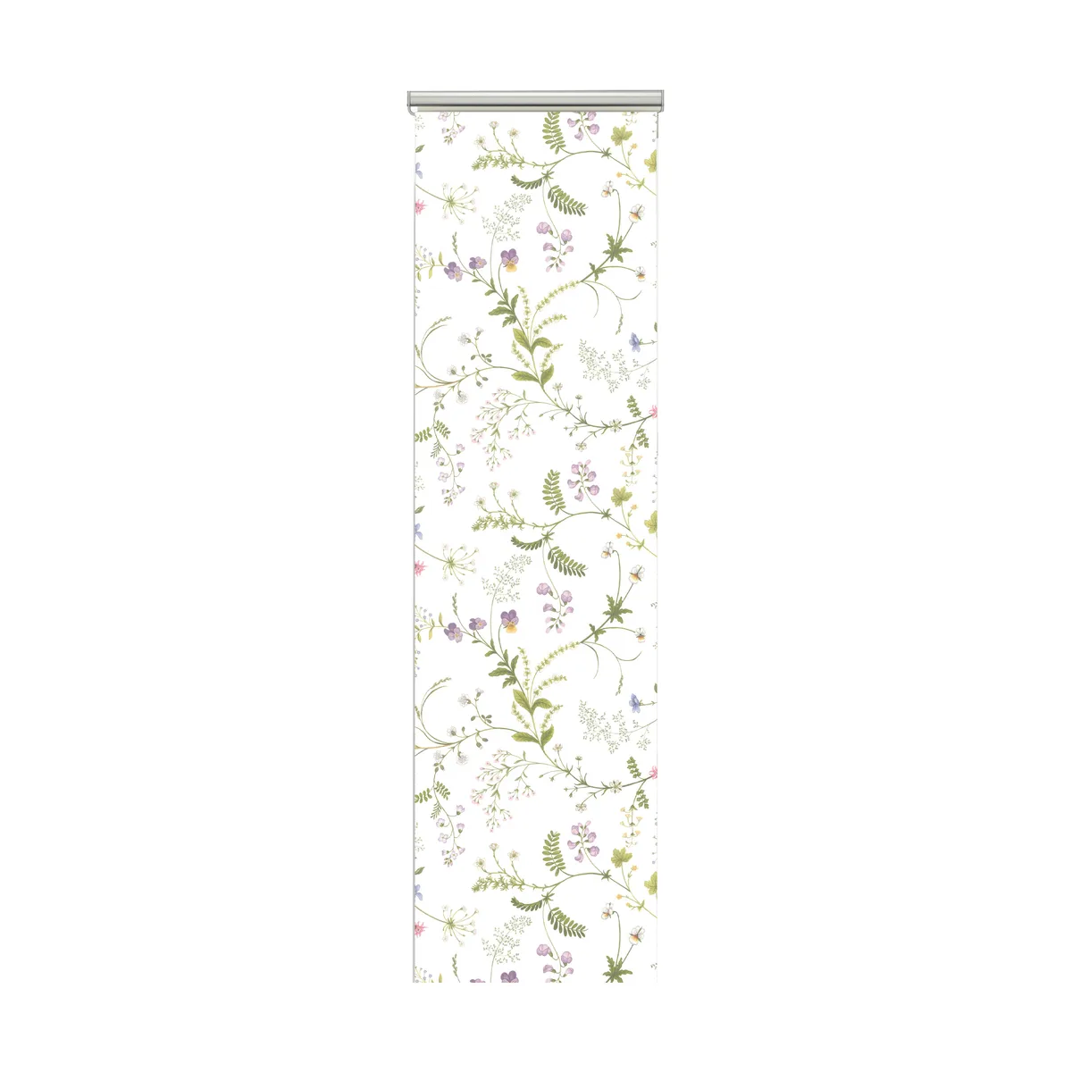 Arvidssons Textil Blomsteryra panelgardin 2-pack Grön