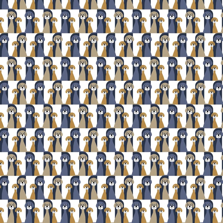 Buster tyg - Blå-beige - Arvidssons Textil