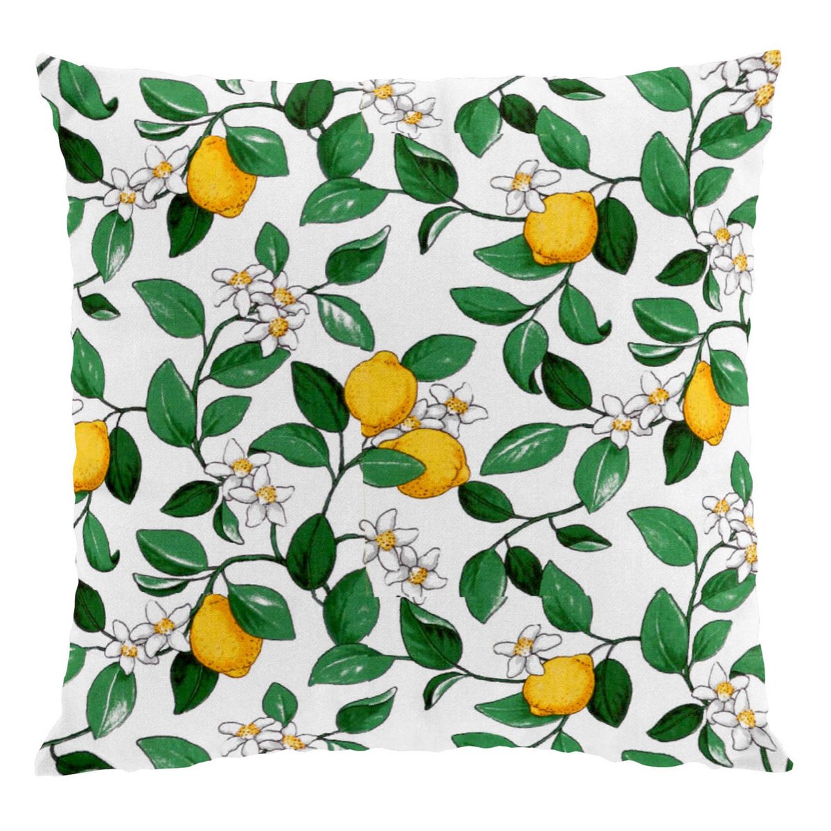 Arvidssons Textil Citronlycka kuddfodral vit | Skandinavisk Design | Kuddfodral | Vit