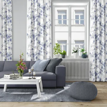 Fägring tyg - Blå - Arvidssons Textil