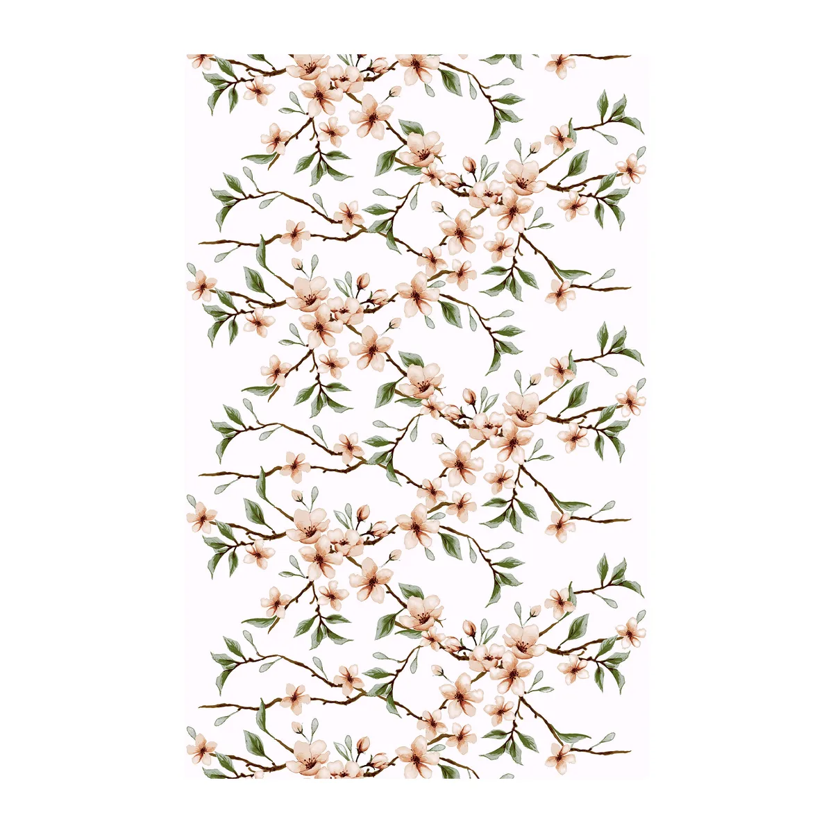 Arvidssons Textil Fägring vaxduk Persika-vit