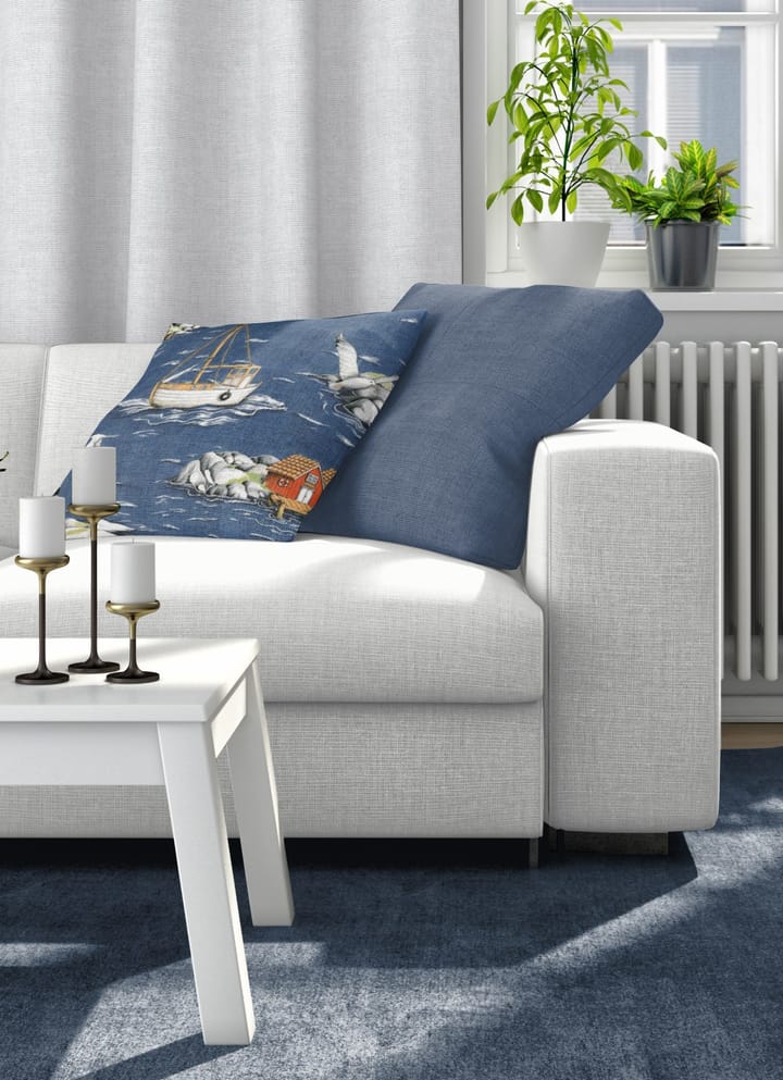 Fiskeskär kuddfodral 47x47 cm, Blå Arvidssons Textil