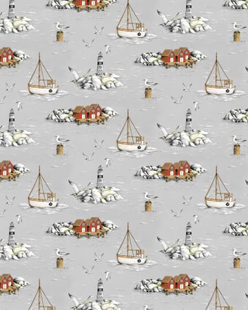 Fiskeskär tyg - Grå - Arvidssons Textil