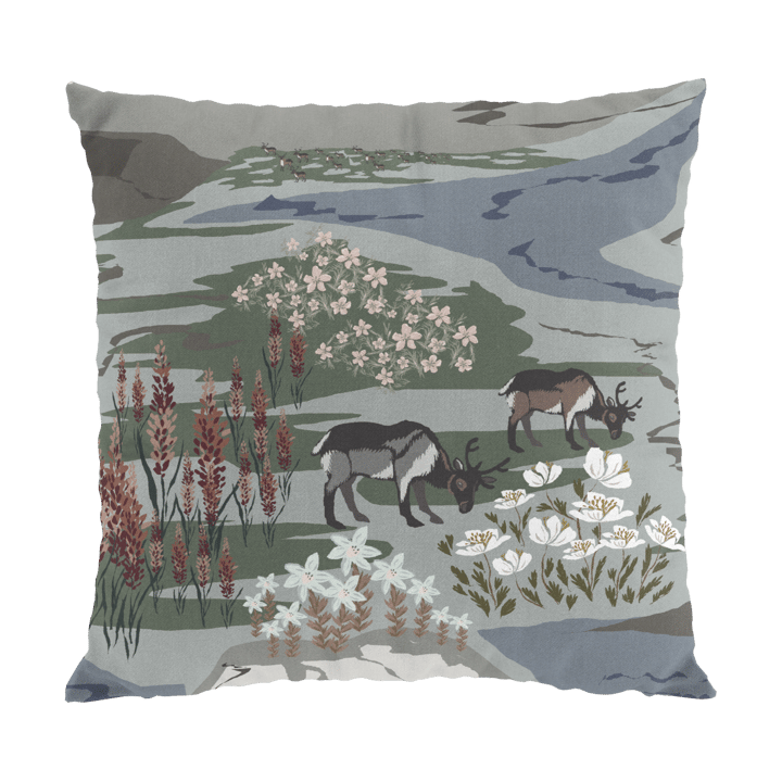 Fjällängar kuddfodral 47x47 cm - Grå-grön - Arvidssons Textil