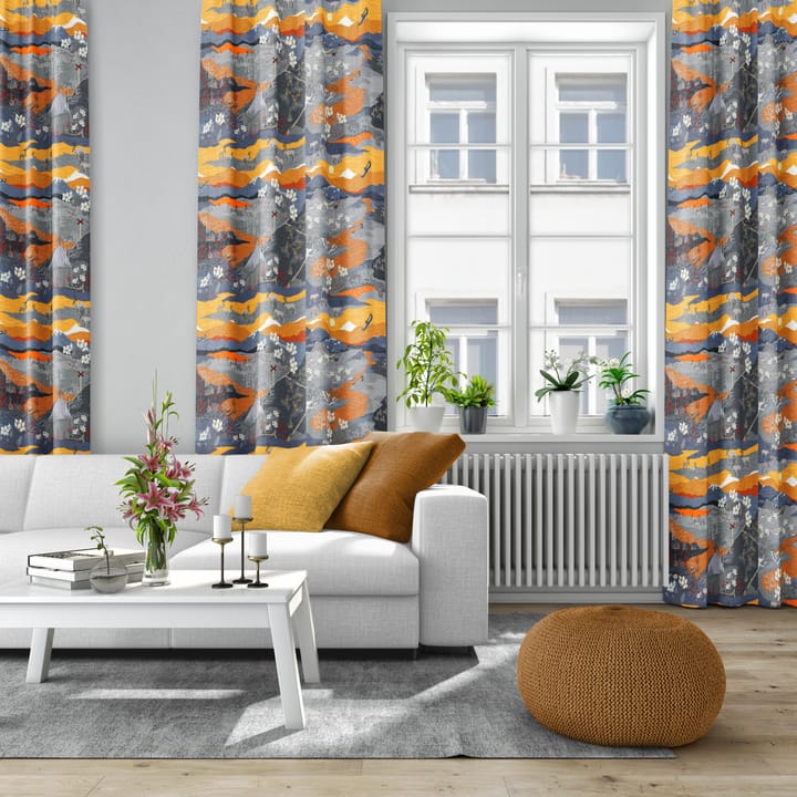 Fjällvandring tyg, Orange Arvidssons Textil
