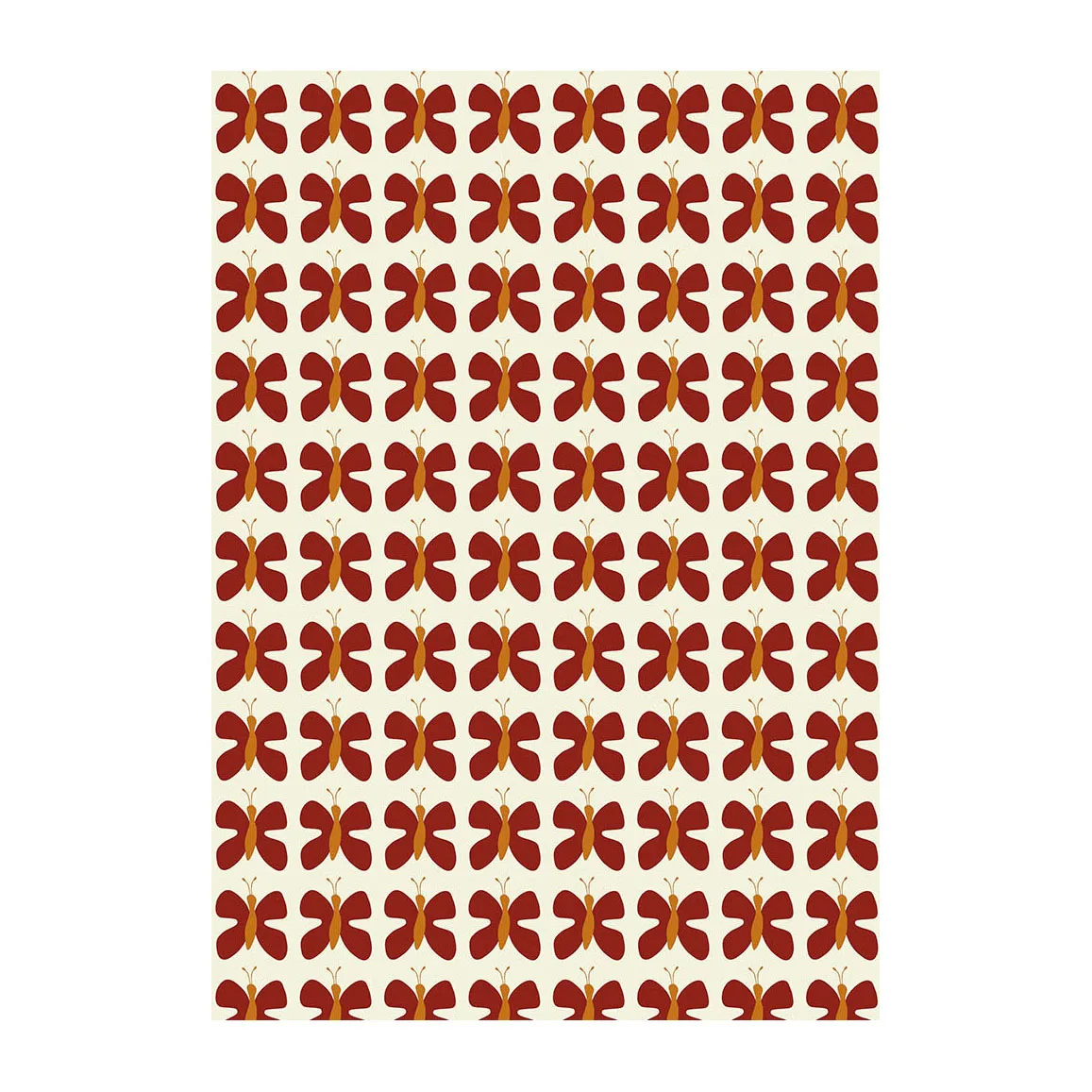 Fjäril Mini vaxduk, Röd Arvidssons Textil