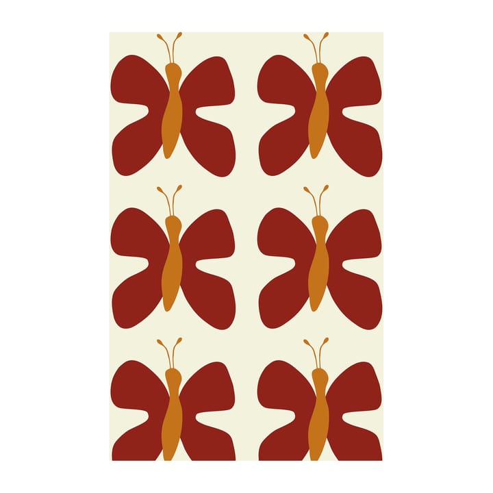 Fjäril vaxduk - Röd - Arvidssons Textil