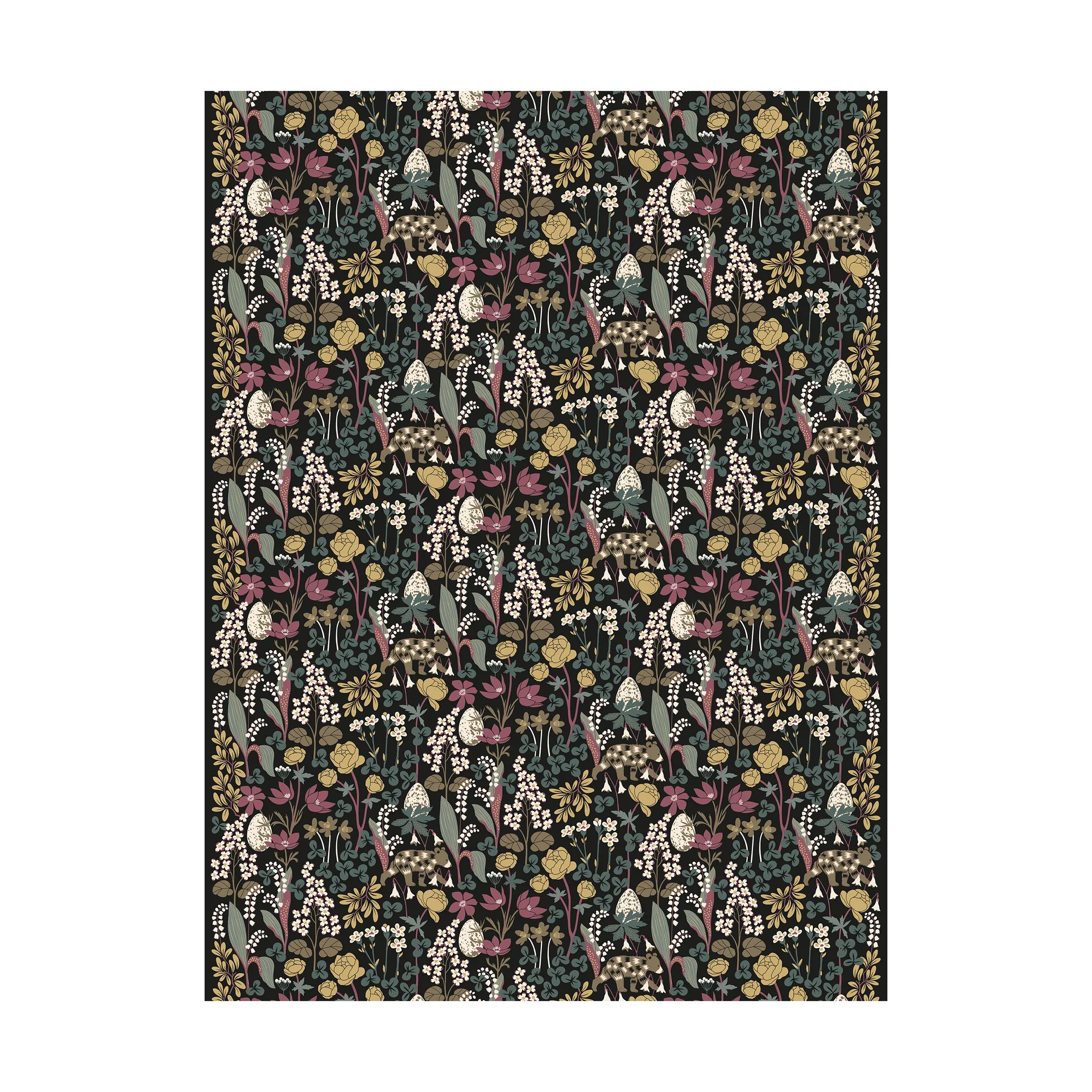 Här sover ingen björn vaxduk, Mörkgrön Arvidssons Textil