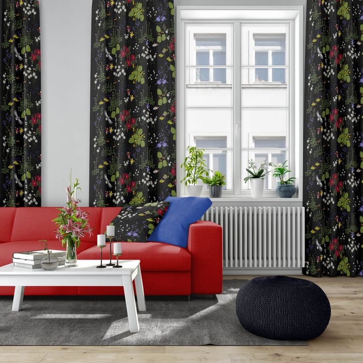 Himlajorden tyg, svart Arvidssons Textil