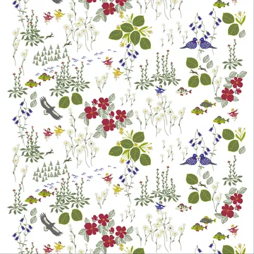 Himlajorden tyg - vit - Arvidssons Textil