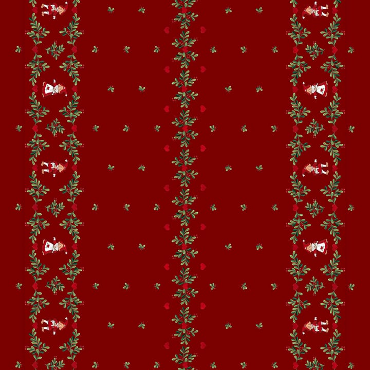 Hjärtans jul bård tyg - Röd - Arvidssons Textil