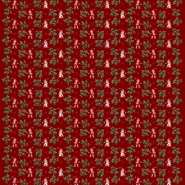 Hjärtans jul tyg - Röd - Arvidssons Textil