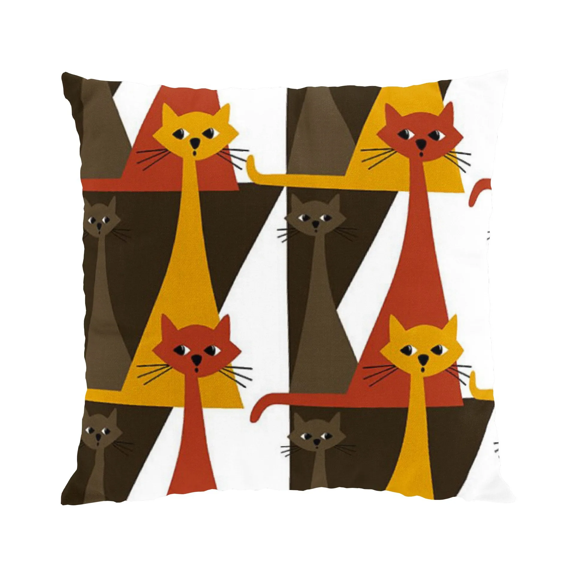 Kitty kuddfodral 47x47 cm, Brun Arvidssons Textil