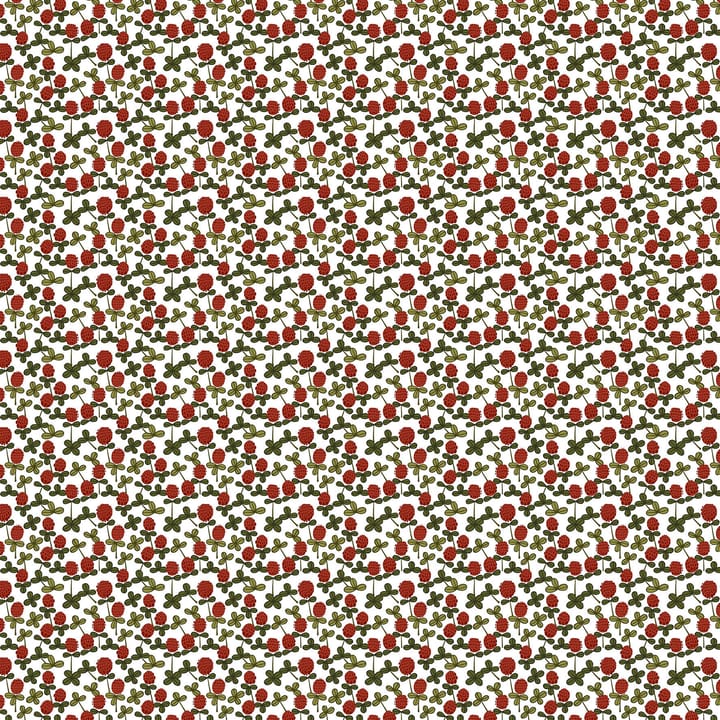 Klöveräng tyg - Röd-grön - Arvidssons Textil