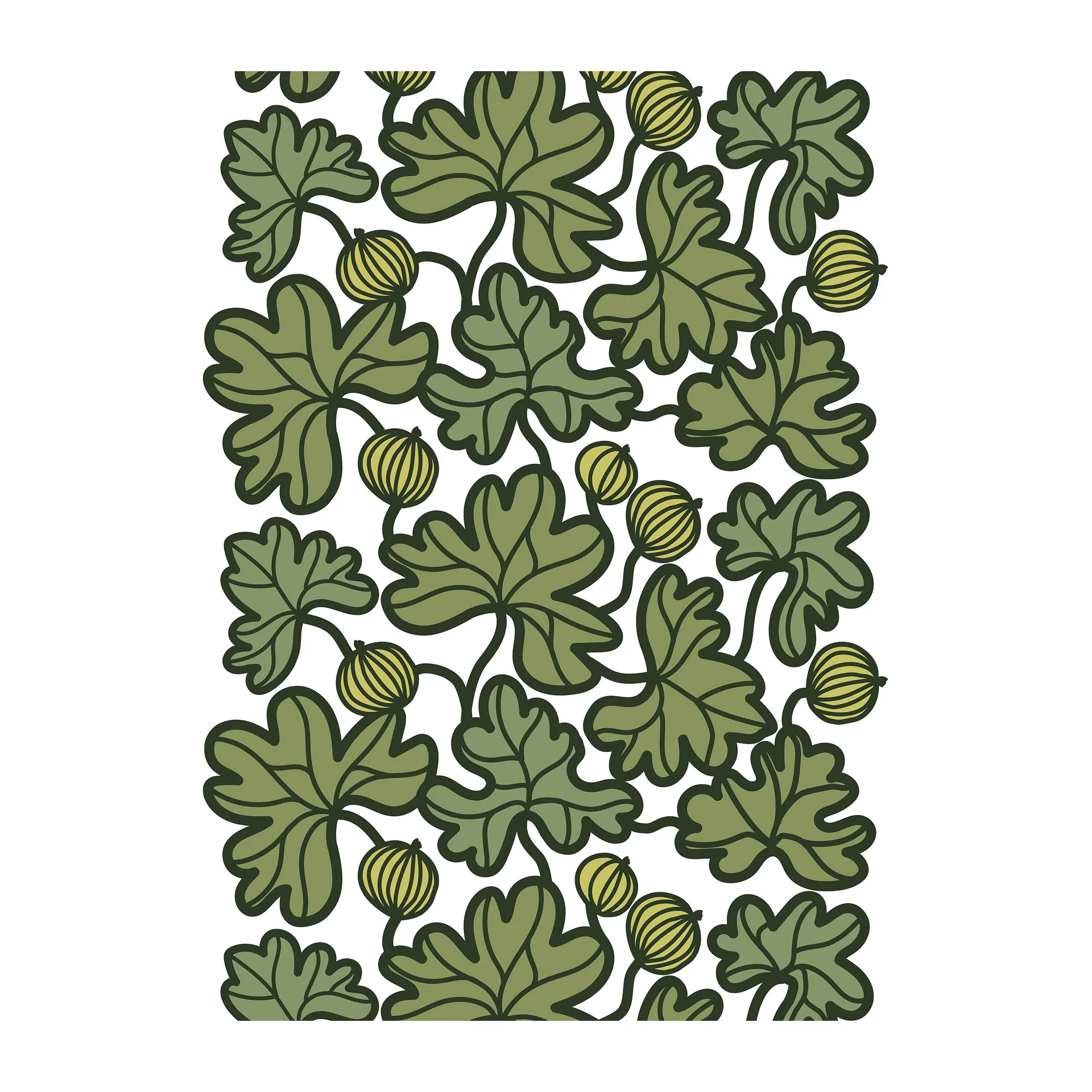 Krusbär tyg, Grön Arvidssons Textil