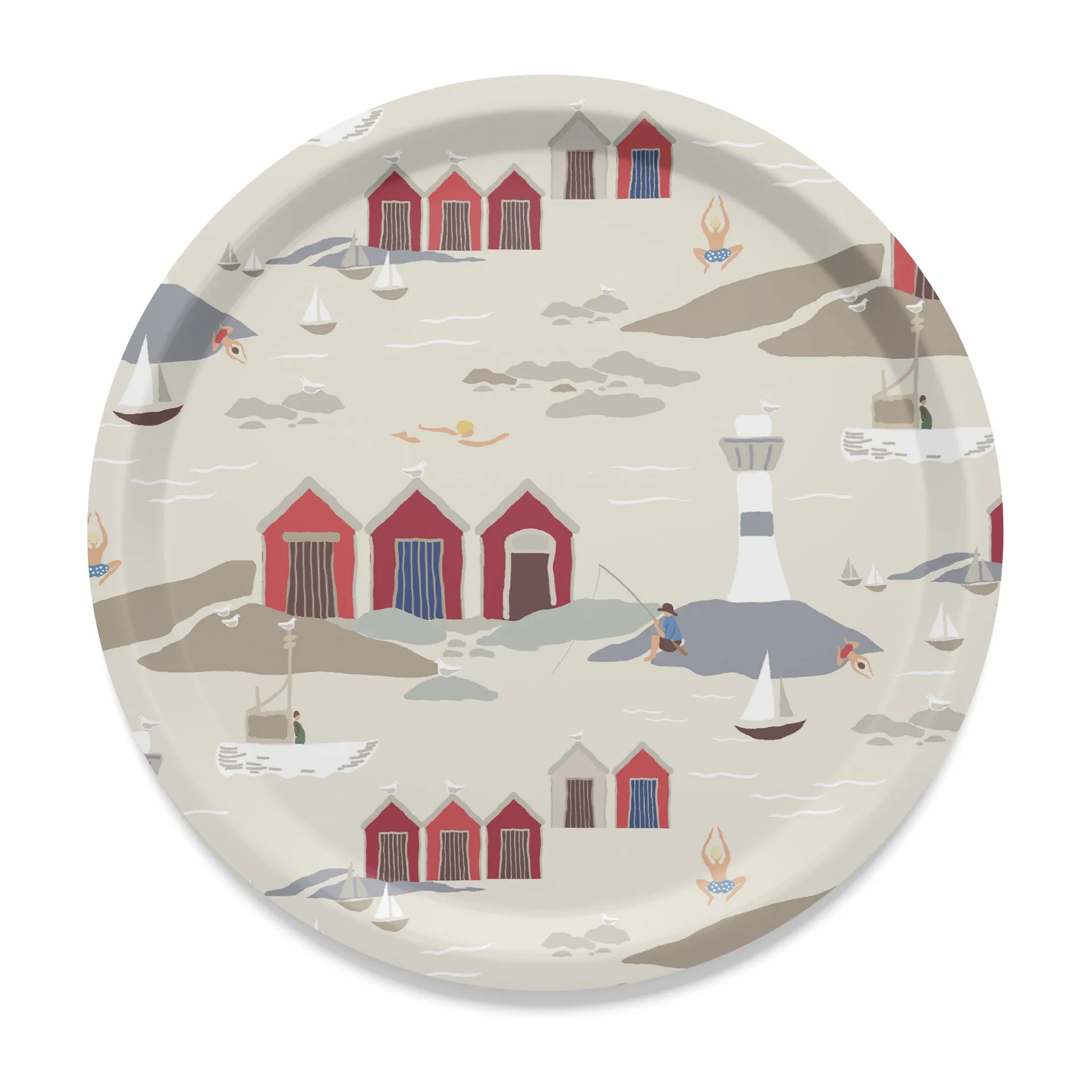 Kust bricka Ø31 cm, Beige Arvidssons Textil