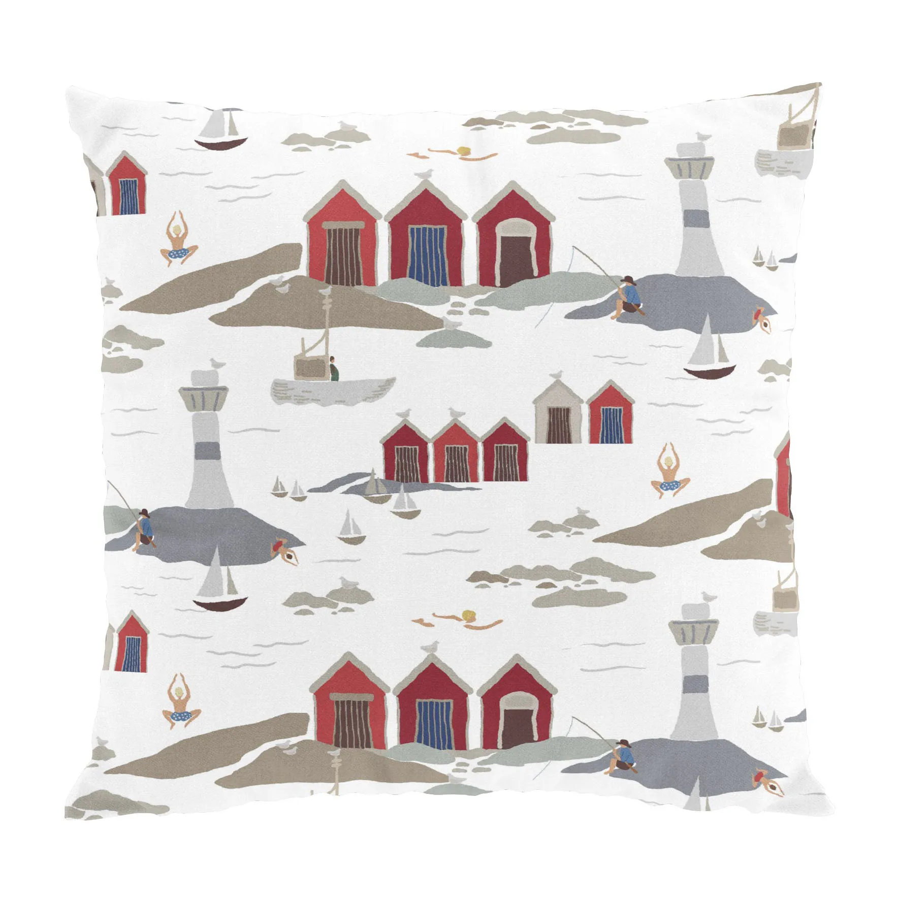 Kust kuddfodral 47x47 cm, Vit Arvidssons Textil