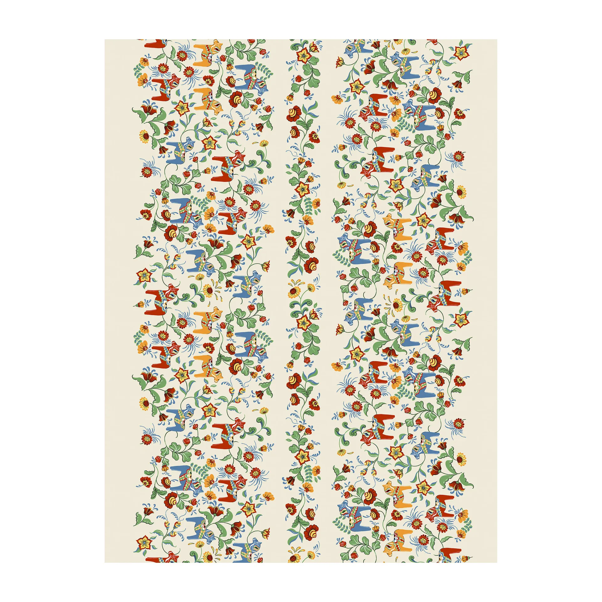 Leksand Bård vaxduk, Beige Arvidssons Textil